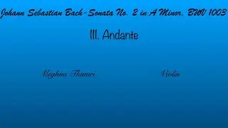 Johann Sebastian Bach-Sonata No 2 in A Minor, BWV 1003 (Movement 3)