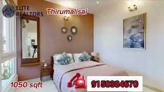 3BHK Flat for Sale in Thirumalisai | 1050 Sqft | Elite Realtors | Affordable Modern Living