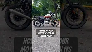 How to put your motorcycle on its centre stand #shorts #youtubeshorts #srinivasganesh