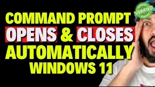 Окно командной строки автоматически открывается и закрывается в Windows 11