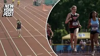 Trans runner accused of bragging about easily winning girls&rsquo; race in faulty shoes