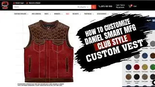 How to Customize Daniel Smart MFG Club Style Custom Vest - 50% OFF #customvests #leathervest #biker