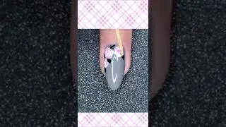 1 Minute Nail Art #104 | 🌺 Easy Freehand Flower Nail Design | Using Toothpick 🌺 #shorts #dansnails