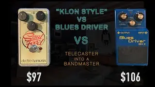OVERDRIVE SHOOTOUT  - CROSSOVER CIRCUITS #01 EHX SOUL FOOD VS BOSS BD-2