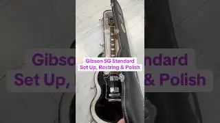 Gibson SG Standard Set Up, Restring & Clean #gibson #gibsonsg