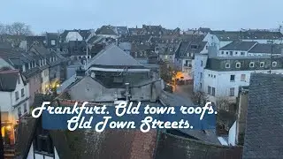 Frankfurt 🇩🇪 . Old town roofs. Old town streets. 