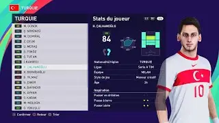 [EURO 2020] TURKEY NT players - PES 2021