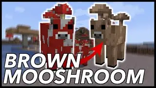 How To Get A Brown Mooshroom In Minecraft