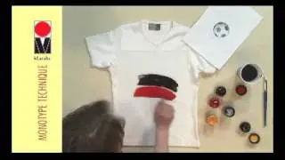 Monotype Printing with Marabu Textile Paint | Jackson's Art Supplies