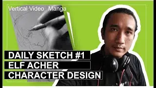 How to drawing Elf manga character I Time Lapse I Daily Sketch 1