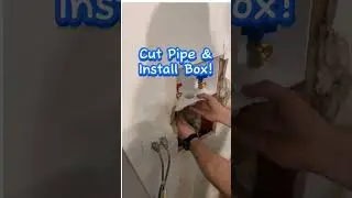Replacing wash machine plumbing box #PlumbingTips #RenovationIdeas #HandymanHack