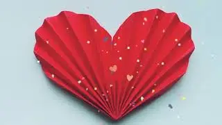 Бумажное сердечко ❤️ | Простые поделки из бумаги / Как сделать бумажное сердечко | Легкие поделки...