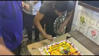 #MarkAntony team celebrated the birthday of @VishalKOfficial on the sets!#HBDVishal  #5gnetwork