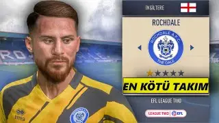 İngiltere 4.Ligin En Kötü Takımı Rebuild + Zor Mod