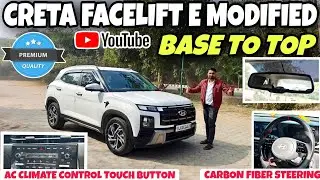 CRETA FACELIFT E मे AC CLIMATE CONTROL LAGA DIYA😱CRETA MODIFIED✅30%OFF✅AC CLIMATE#creta #automobile 