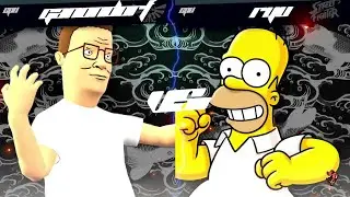 Hank Hill Vs Homer Simpson  - Super Smash Bros Mods