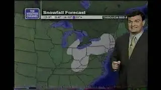 January 3, 2003 - The Weather Channel - Snowfall Forecast