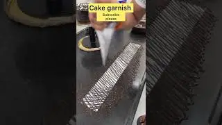 Chocolate garnish / cake garnish / #chocolategarnishtechniques #garnish #garnishes #shorts #cake
