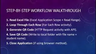 RPA Project : QR code Generator Bot