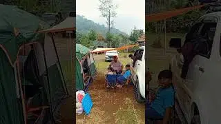 Camping santai & Syahdu 🌧️# Di puncak ECO PARK camp 🏕️🏕️