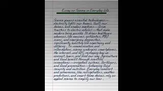 Essay on Science in Everyday Life