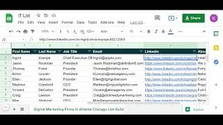 Digital Marketing Firms List Building Ask me FREE SAMPLE