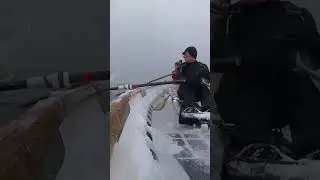 Snow Row #lifeguard #surfboat #oceanrowing #usla #coastalrowing #asayboats #oceangrove #jerseyshore