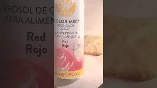 Wilton Color Mist with Christmas Sugar Press Cookies DIY Test.