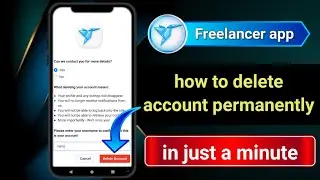 How to delete freelancer account । how to delete freelancer account permanently