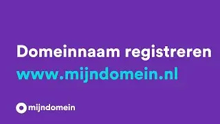 Een domeinnaam registreren | Mijndomein