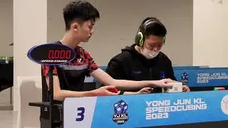 Yiheng Wang vs Yezhen Han ( 3x3 Head to Head Finals ) YJ KL SPEEDCUBING 2023