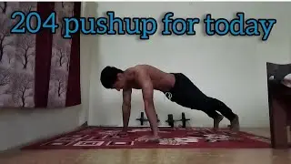 Day 202 || 204 pushups for today. It's a one more pushup everyday challenge. 