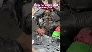 Spray for quick start engine #cars #enginerepair #reels #viral #carlover