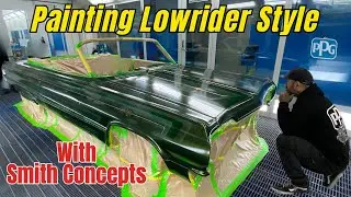 Painting Lowrider style with Smith Concepts at PPG - Masking, Paint & Gold Leaf application
