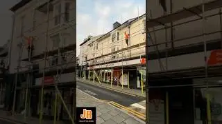 Nice job in high street Aberystwyth for roof repairs #scaffolding #aberystwyth #construction #fun