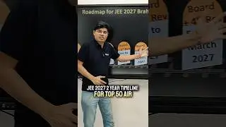JEE 2027 : 2 Year Timeline to get 50 AIR 😎| IIT Motivation 🔥 #shorts #esaral #iit #jee #jee2027