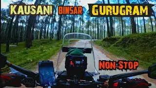 Scenic route Kausani - Ranikhet - Ramnagar--Gurugram #ktm #Bikerwings #hondatransalp #royalenfield 