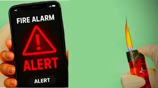 Real Fire Alarm app test  🔥 #experimnent #trytrue #apptesting