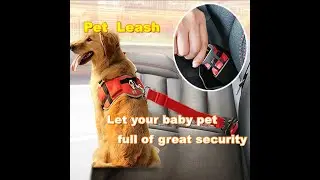 Dog Cat Car Safety Belt Adjustable Leash Vehicle Seat Belt Magic Clip Pet Supplies Harness Safe Leve