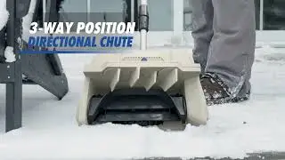 Демонстрация работы аккумуляторной лопаты для уборки снега Snow Joe X20-SNOW-5A (20 В)