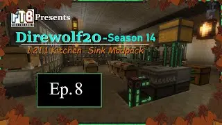 Minecraft: Direwolf20 1.21.1 Modpack (Ep.8)First Goo,Mining,NPC Breeding,Lava Gen,Iron Farm