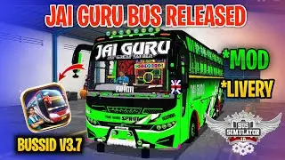 New Jai Guru Zedvega Bus Mod Tamil | Bus Simulator Indonesia | JaiGuru Bus Mod in Bussid #jaigurubus