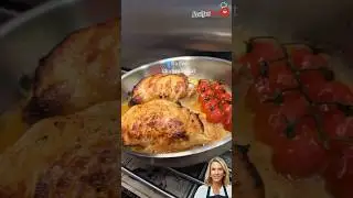Куриные грудки, фаршированные моцареллой и помидорами &mdash; хрустящие и сочные! #легкиерецепты