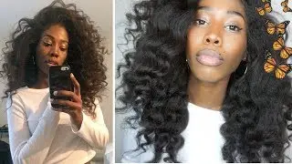SZA VIBES | Big Natural Curly Hair Tutorial (hergivenhair)