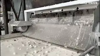AMD 1~8cm Quartz sand sorting/sorter machine with KD4 and KGS5 models working together