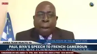 Boh Helbert Debating on Ambazonia question
