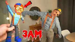 N'UTILISEZ PAS LA POUP&Eacute;E VAUDOU BLIPPI &Agrave; 3 HEURES DU MATIN ! (BLIPPI DANS LA VRAIE VIE)