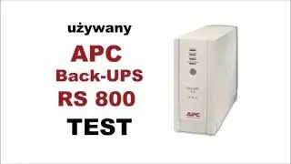 Test zasilacza awaryjnego APC Back-UPS RS 800