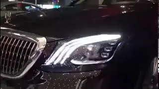 Передние фары Мерседес W222 2014 2019 модель №1, комплектЛ+П, полностью LED, ДХО, арт:MF HL 000645