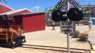 Trains at the Amusement Park